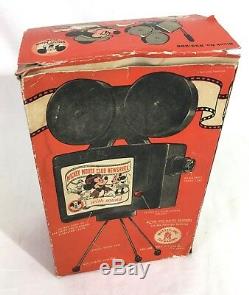 1950 Disney Newsreel Mickey Mouse Club Mattel Projector + videos + music Record