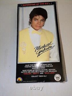 1984 Michael Jackson BEAT IT Outfit 12 Doll Figure SEALED Glove Mic Stand Box