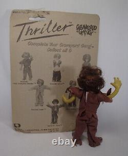 1984 Michael Jackson THRILLER Graveyard Gang WEREWOLF dog figure toy gpk mego ko
