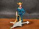 1986 Silverhawks Bluegrass 100% With Sideman Guitar And Hat Kenner Vintage
