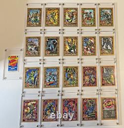 1991 G. I. Joe MINT Complete Set of 20 Impel Gold Border Hall of Fame Cards
