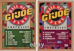 1991 G. I. Joe MINT Complete Set of 20 Impel Gold Border Hall of Fame Cards