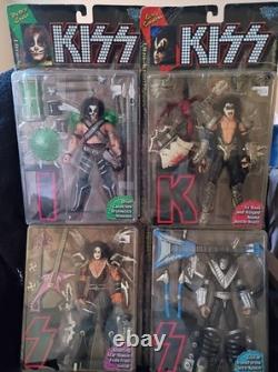 1997 McFarlane KISS Ultra Action Figures Set of 4 Sealed