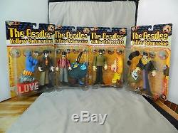 1999 McFarlane The Beatles Yellow Submarine Action Figure Set Very Clean Boards