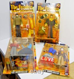 1999 McFarlane The Beatles Yellow Submarine Action Figures Complete Set of 4
