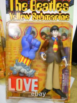 1999 McFarlane The Beatles Yellow Submarine Action Figures Complete Set of 4