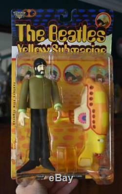 1999 Mcfarlane Complete S/4 The Beatles Yellow Submarine Action Figures Nrfp