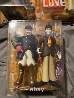 1999 NEW Beatles YELLOW SUBMARINE Complete 5 Set Action Figures McFarlane Toys
