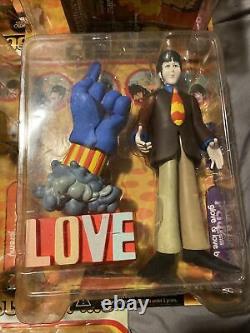 1999 NEW Beatles YELLOW SUBMARINE Complete 5 Set Action Figures McFarlane Toys