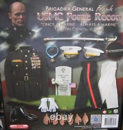 1/6 DID USMC Force Recon Brigadier General Frank Dress Marine MIB