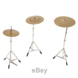 1/6 Scale Alloy Complete Drum Set Musical Instrument for 12 Action Figures