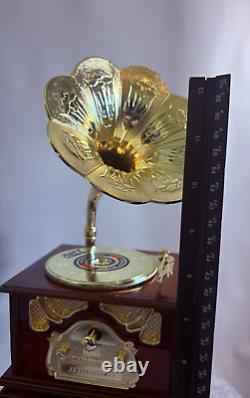 1/6 Scale Music Room Collection Harp Violins Trumpet Electric Guitar & Gramoph