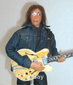 1/6 scale 12'' custom ooak John Lennon dirty mac rock and roll circus figure