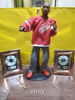 1/6 scale Custom 2pac Shakur 2platinum plaques 3chains a watch New +extras