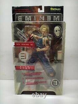 2001 Eminem Slim Shady Action Figure Toy Chainsaw Art Asylum Marshall Mathers