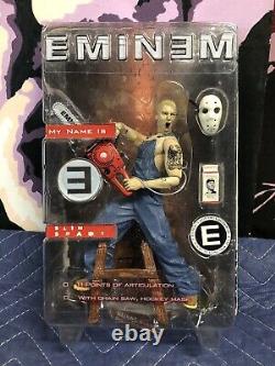 2001 Eminem Slim Shady Action Figure Toy Chainsaw Art Asylum PLEASE READ