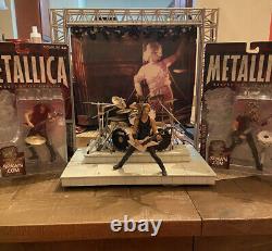 2001 McFarlane Toys Metallica (Harvesters Of Sorrow) Action Figures With Stage