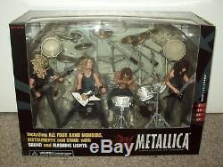 2001 Metallica Box Set MISB Figures & Stage McFarlane Toys guitar t shirt tix