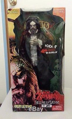 2001'' Rob Zombie'' 18'' Figure Hellbilly Asylum Ultimate Series
