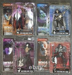 2002 McFarlane Kiss Creatures Lot All 4 New In PackageGene Simmons The Demon
