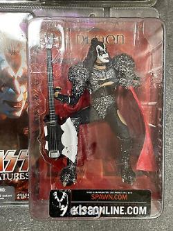 2002 McFarlane Kiss Creatures Lot All 4 New In PackageGene Simmons The Demon