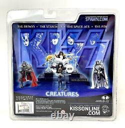 2002 McFarlane Toys KISS CREATURES Action Figures! SET OF 4! Factory Sealed! NEW