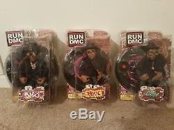 2002 Mezco Toyz RUN DMC Set of All 3 NIB Figures Run, DMC and Jam Master Jay
