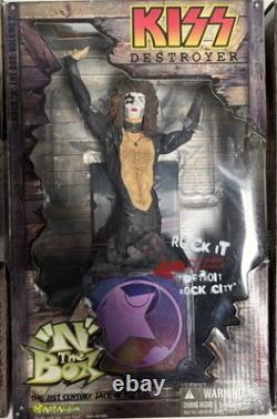 2002 ROCK N' the BOX KISS DESTROYER FIGURE SET (4) BONUS 2nd GENE FIGURE