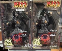 2002 ROCK N' the BOX KISS DESTROYER FIGURE SET (4) BONUS 2nd GENE FIGURE