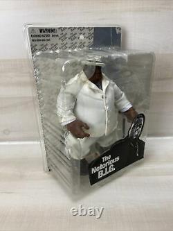 2006 MEZCO THE NOTORIOUS B. I. G. BIG 9 HIPHOP RAP Beige SUIT FIGURE NIB RARE