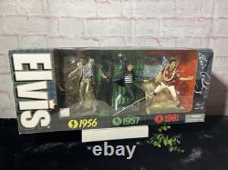 2006 McFarlane Toys Elvis Presley 3 Pack Deluxe Action Figure Set Rock