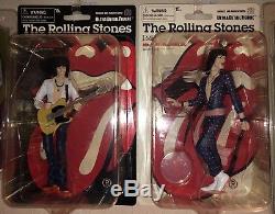 2006 Medicom Rolling Stones Mick Jagger Keith Richards Figure Set Vinyl Sealed