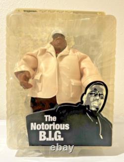 2006 Mezco Notorious B. I. G. Biggie Smalls 9 Figure RARE White Coat Black Jeans