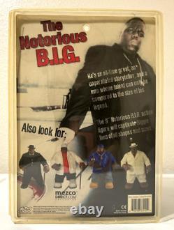 2006 Mezco Notorious B. I. G. Biggie Smalls 9 Figure RARE White Coat Black Jeans
