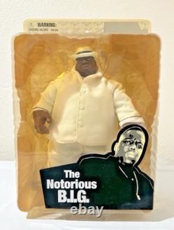 2006 Mezco Notorious B. I. G Biggie Smalls ALL White Suite 9 Action Figure New