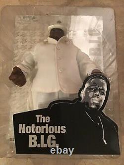2006 Mezco The Notorious B. I. G. Big 9 Hiphop Rap White Suit Figure Mip