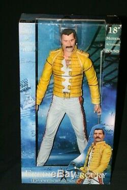 2006 Neca Freddie Mercury Queen 18 Singing Action Figure Bohemian Rhapsody New