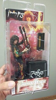 2006 Neca Jimmy Page Figure with Gibson Double Neck + ZoSo MIP Free US Shipping