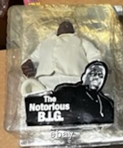 2006 Notorious B. I. G. Mezco Lot of 5 Extremely Rare Figures (3 in packaging)