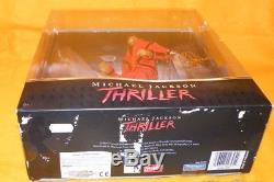 2010 Playmates Toys / Character Michael Jackson Thriller 10 Doll Figure Boxed