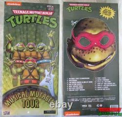 2020 Neca Teenage Mutant Ninja Turtles Musical Mutagen Tour 4 Pack Sealed New