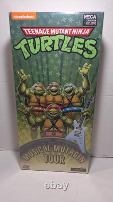 2020 Sdcc Exclusive Neca Tmnt 4 Figure Set Musical Mutagen Tour Brand New