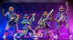 2020 Sdcc Exclusive Neca Tmnt 4 Figure Set Musical Mutagen Tour Brand New