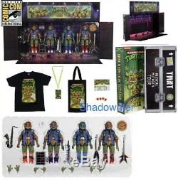 2020 Sdcc Neca Tmnt Musical Mutagen Tour 4 Pack-accessory Pak Bundle 1990 Movie