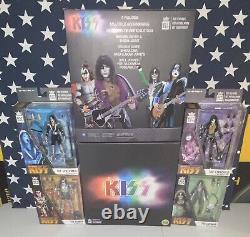 (2) KISS BST AXN KISS 4 Pack Signature Colors & Each Single Pack Action Figures