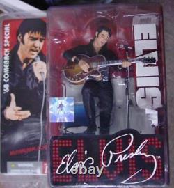 (2) McFarlane Toys 68' COMEBACK ELVIS & 25th Anniversary ELVIS Action Figures
