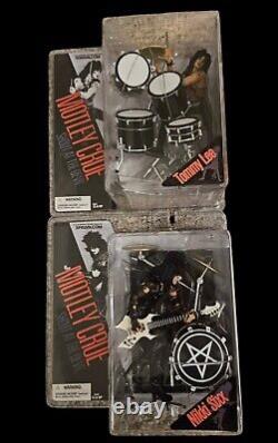 (2) McFarlane Toys Motley Crue Action Figure Nikki Six Tommy Lee NIP