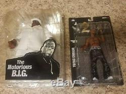 2pac & Notorious B. I. G. Mezco All Entertainment Action Figures Tupac Biggie 2001