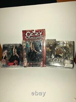 3 OZZY OSBOURNE action figures mcfarlane spawn