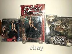 3 OZZY OSBOURNE action figures mcfarlane spawn